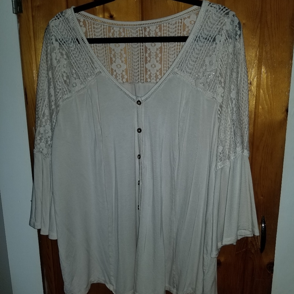 Torrid white cotton top